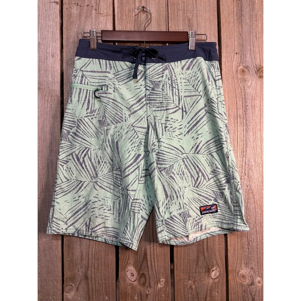 Patagonia Mens Stretch Planing‎ Board Shorts 30 Palm Leaf STY86543 SP19